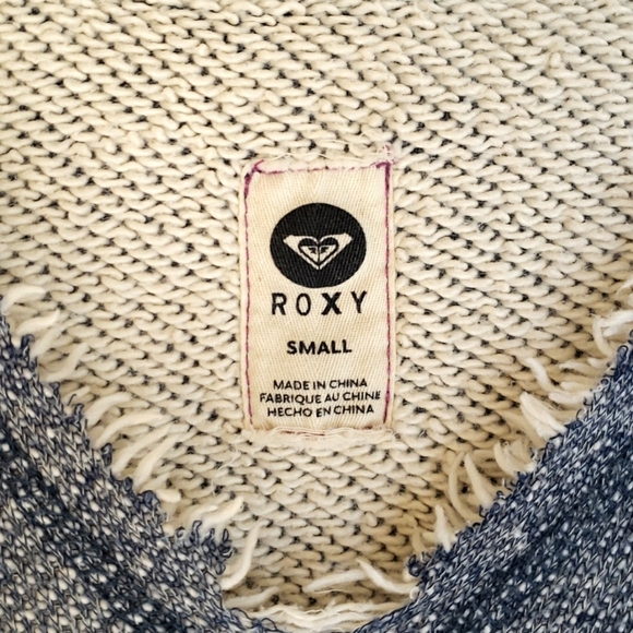 Roxy Pullover Knit Hoodie Size Sm - Picture 3 of 6
